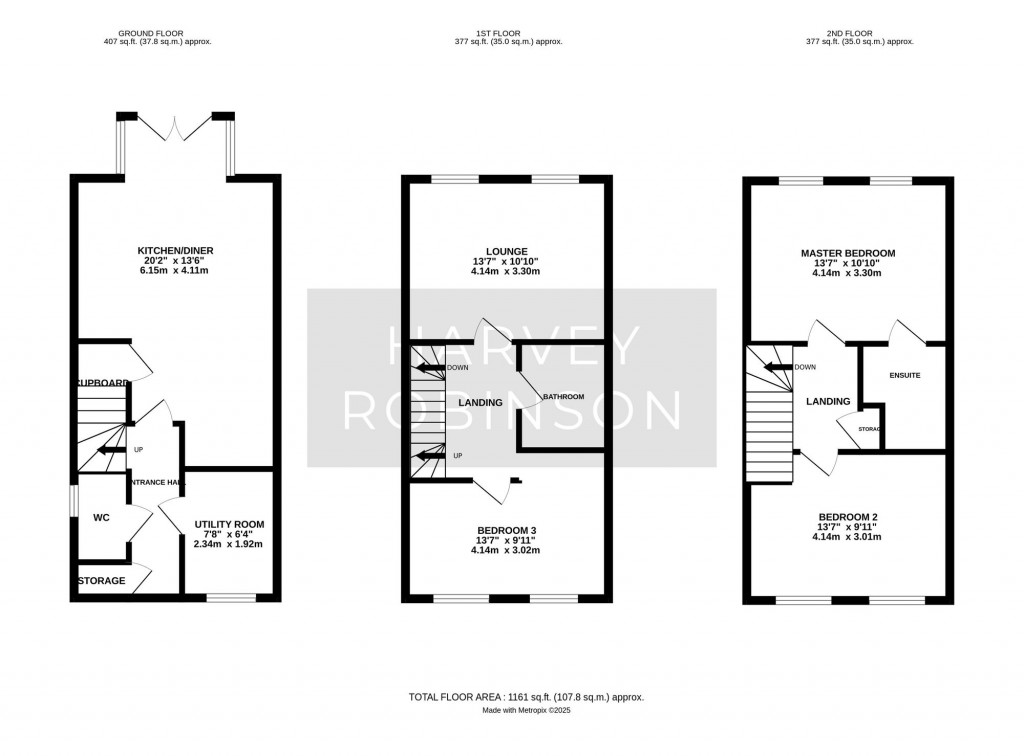 Floorplans For Wellington Road, Northstowe, CB24