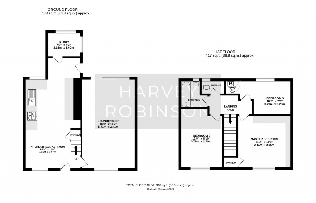 Floorplans For Nene Road, Huntingdon, PE29