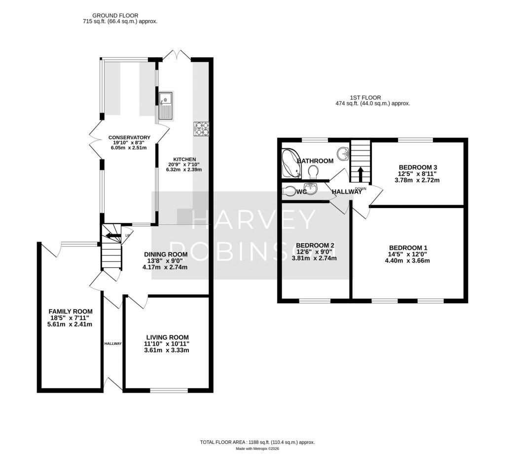 Floorplans For St. Marys Street, Eynesbury, PE19