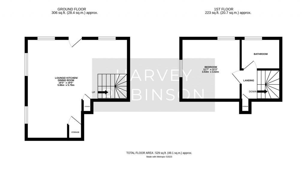 Floorplans For Oxford Road, St. Ives, PE27