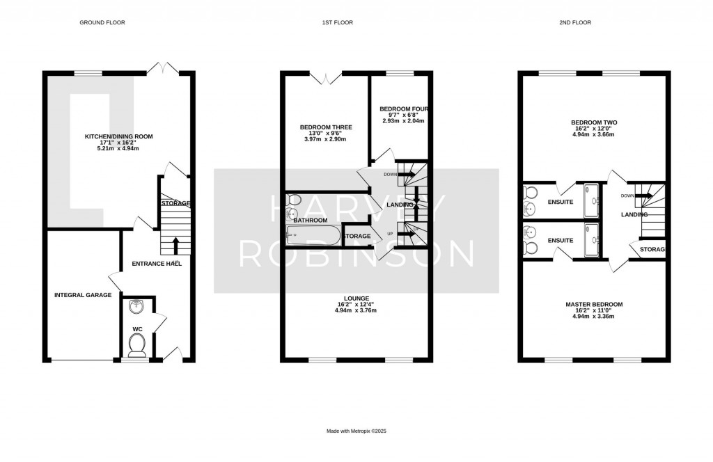 Floorplans For Holly Blue Close, Little Paxton, PE19
