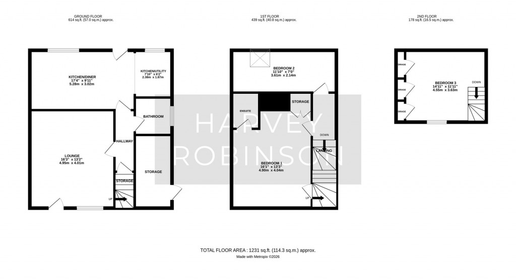 Floorplans For High Street, Bluntisham, PE28