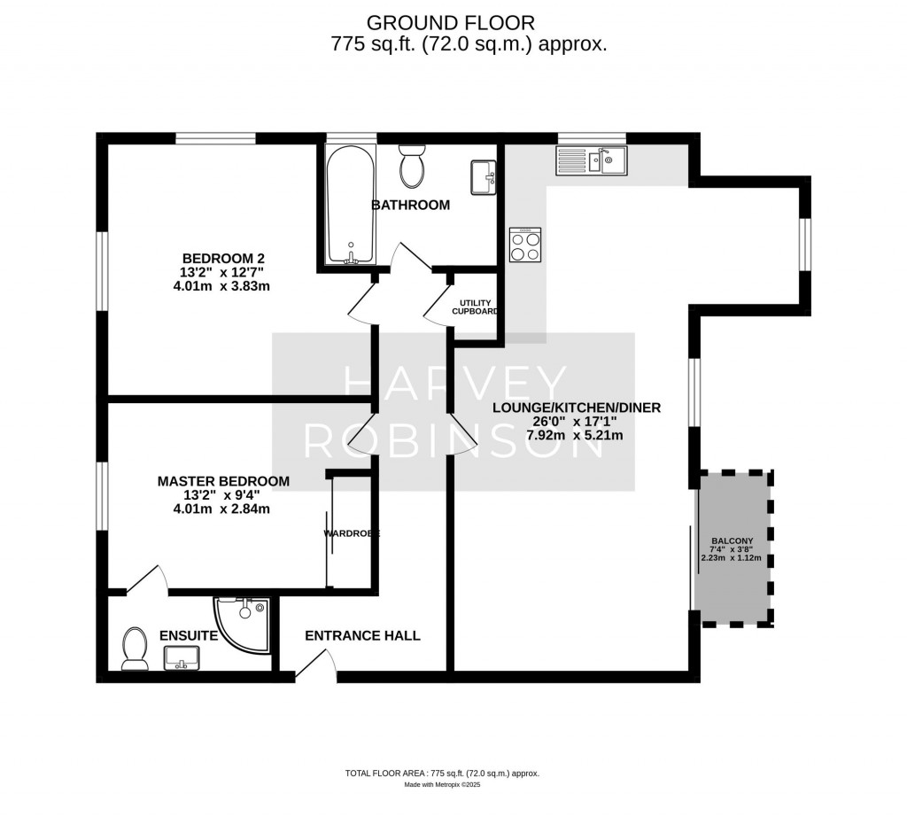 Floorplans For Ferrars Road, Huntingdon, PE29
