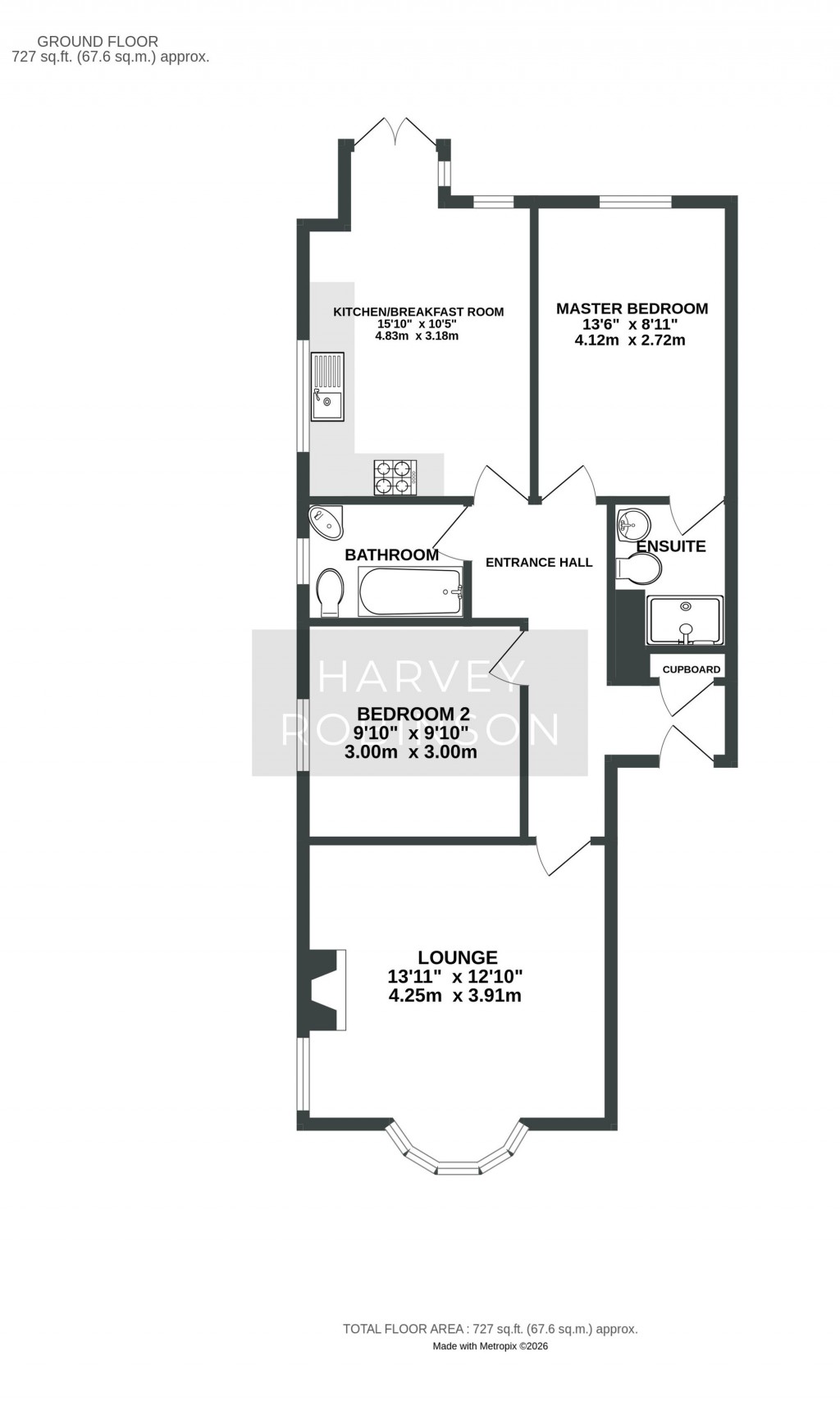 Floorplans For Nursery Road, Charlton House, PE29