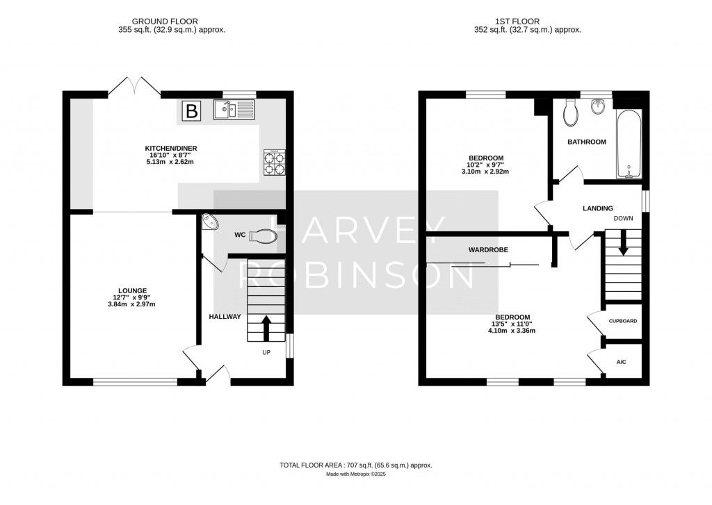 Floorplans For Hawking Drive, Biggleswade, SG18