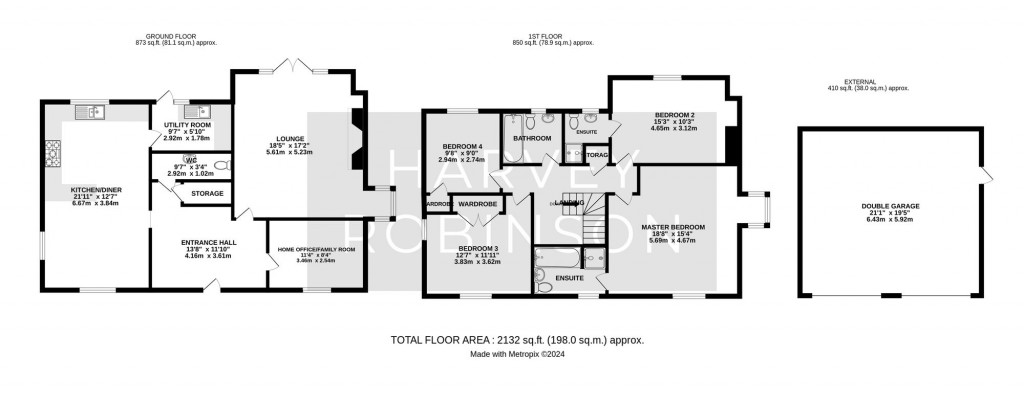 Floorplans For Carnaile Road, Alconbury Weald, PE28