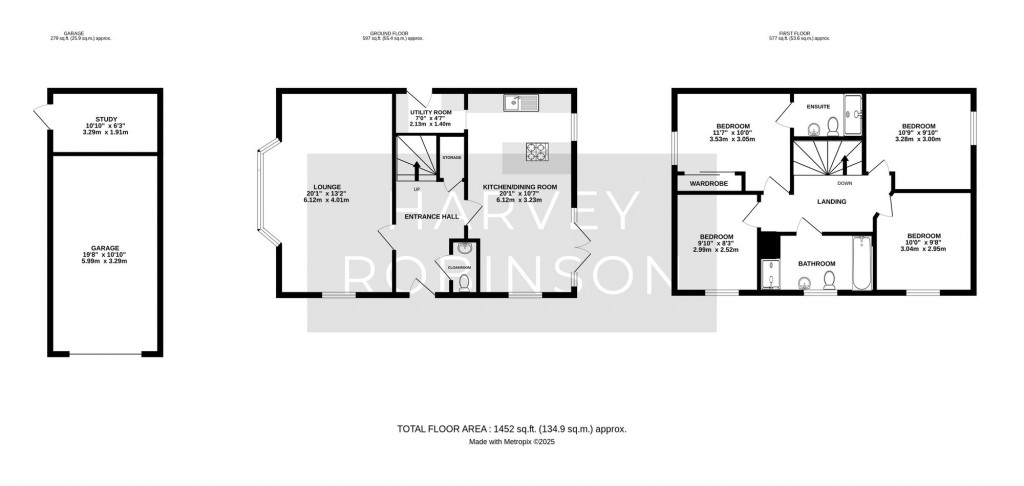 Floorplans For Carter Meadow, Biggleswade, SG18