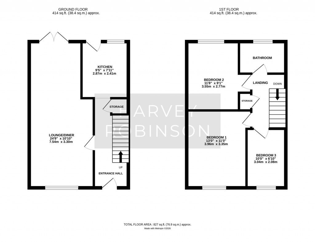 Floorplans For Hurstingstone, St. Ives, PE27