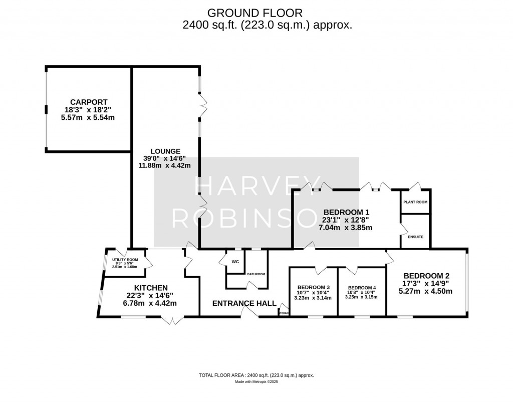 Floorplans For Warboys Road, Old Hurst, PE28