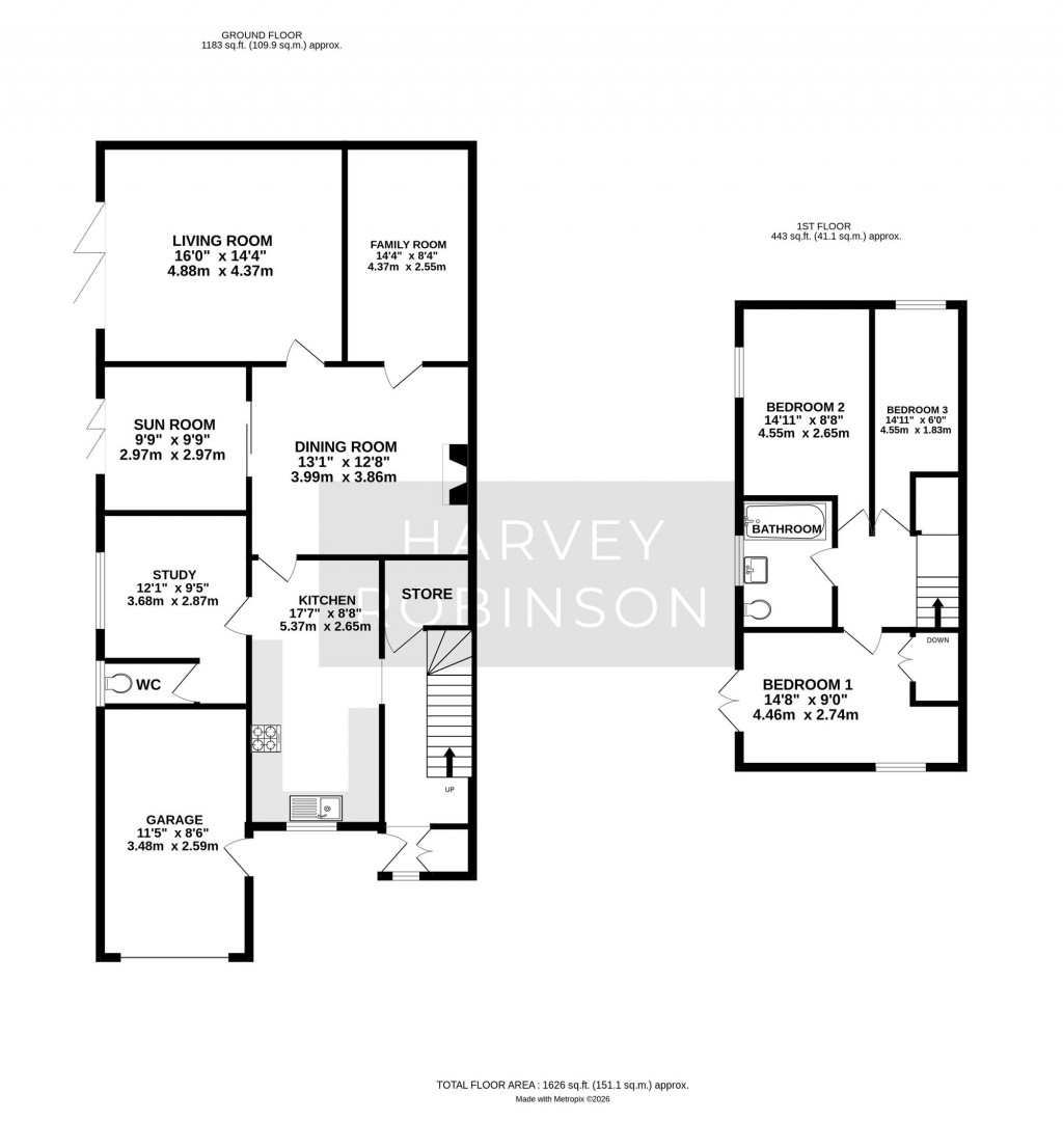 Floorplans For Charles Street, St. Neots, PE19