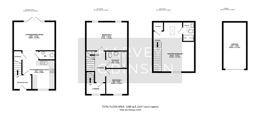 Floorplans For Chamberlain Park, Biggleswade, SG18