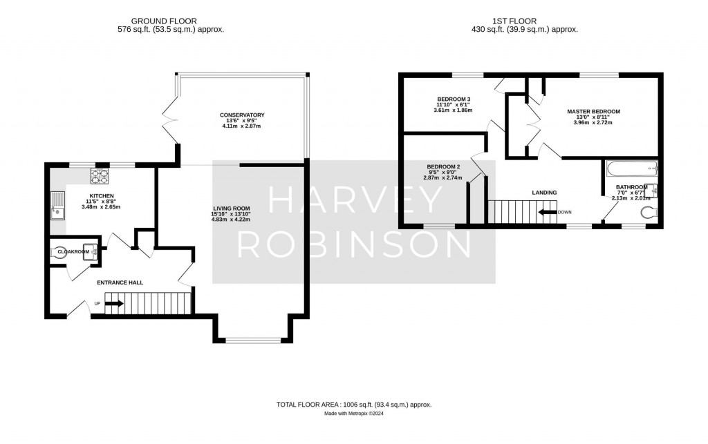 Floorplans For Neptune Road, Biggleswade, SG18
