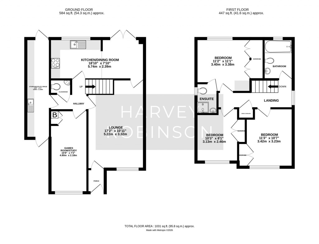 Floorplans For Lilac Grove, Biggleswade, SG18
