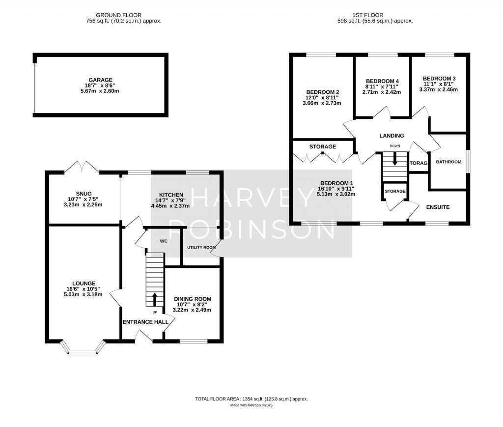 Floorplans For Gull Way, Chatteris, PE16