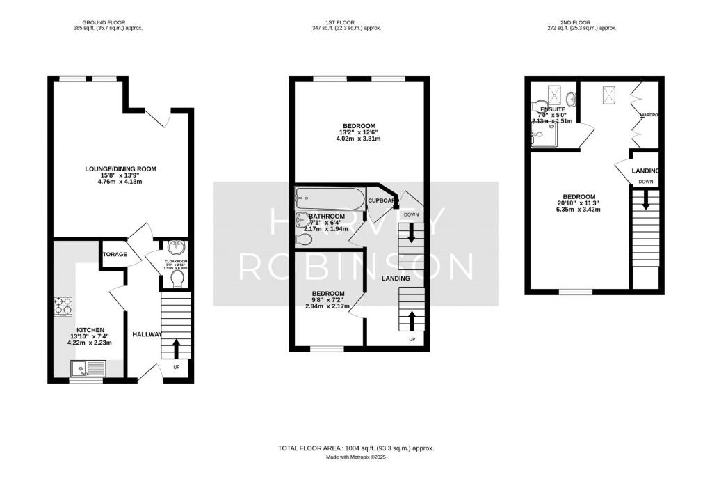 Floorplans For Venus Avenue, Biggleswade, SG18