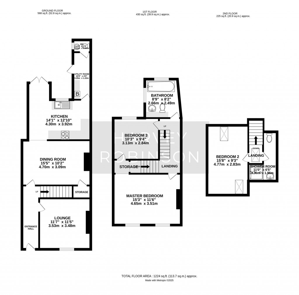Floorplans For St. Anns Lane, Godmanchester, PE29