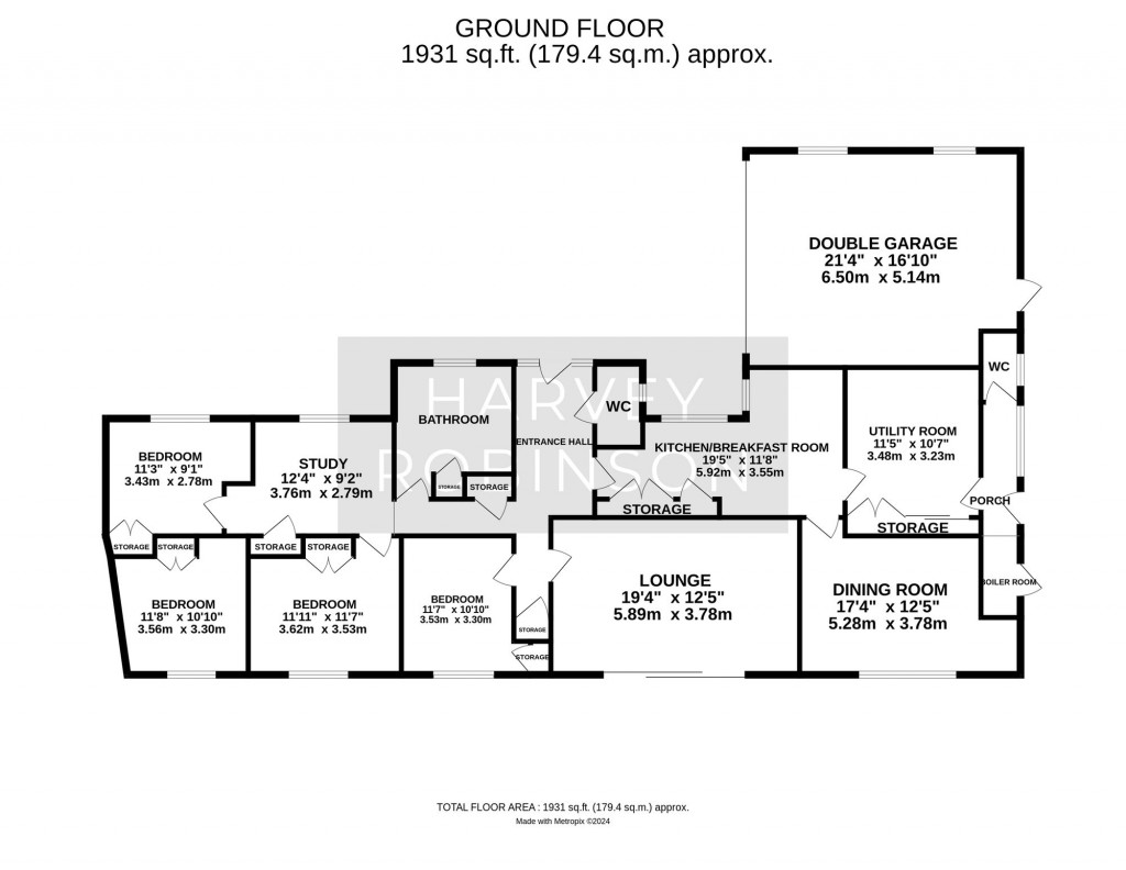 Floorplans For Cambridge Road, Fenstanton, PE28