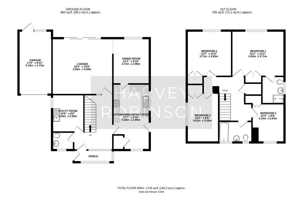 Floorplans For Woodlands, St. Neots, PE19
