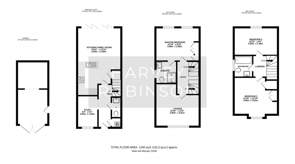 Floorplans For Stokes Drive, Godmanchester, PE29