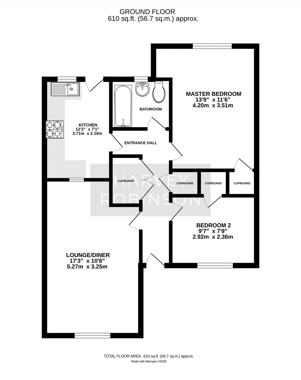 Floorplans For Park Lane, Godmanchester, PE29