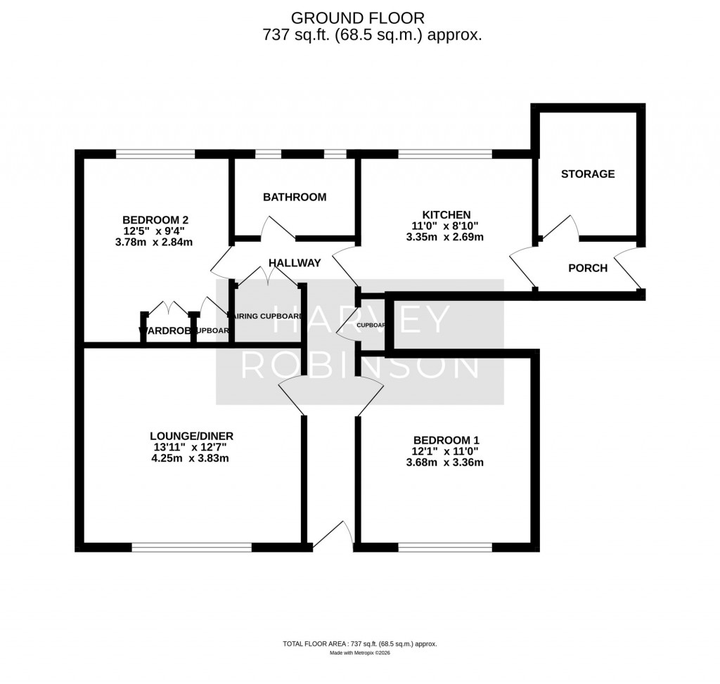 Floorplans For Chequers Close, Fenstanton, PE28