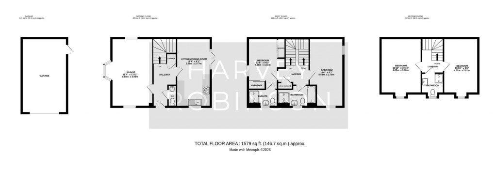 Floorplans For Bryants Edge, Biggleswade, SG18