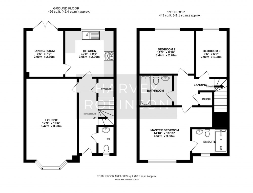 Floorplans For Payne Road, Sawtry, PE28