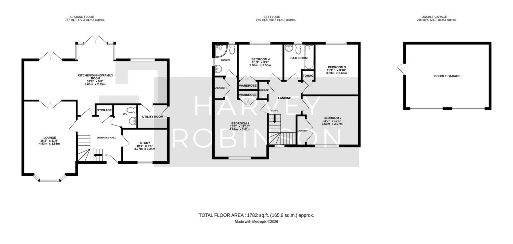 Floorplans For Hawkesford Way, St. Neots, PE19