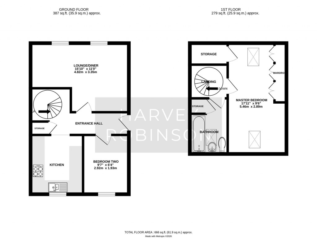 Floorplans For Ware Road, Ferndale House Ware Road, PE19
