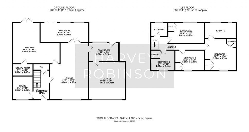 Floorplans For The Lanes, Over, CB24