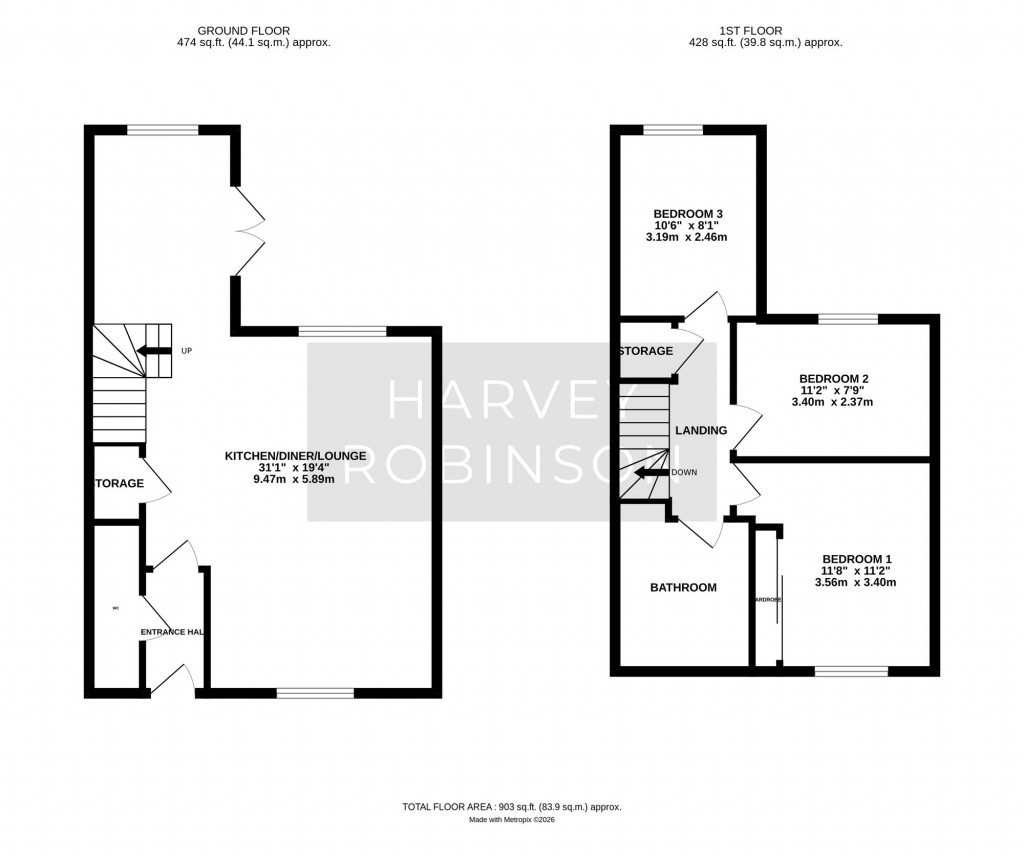 Floorplans For Church Street, Fen Drayton, CB24