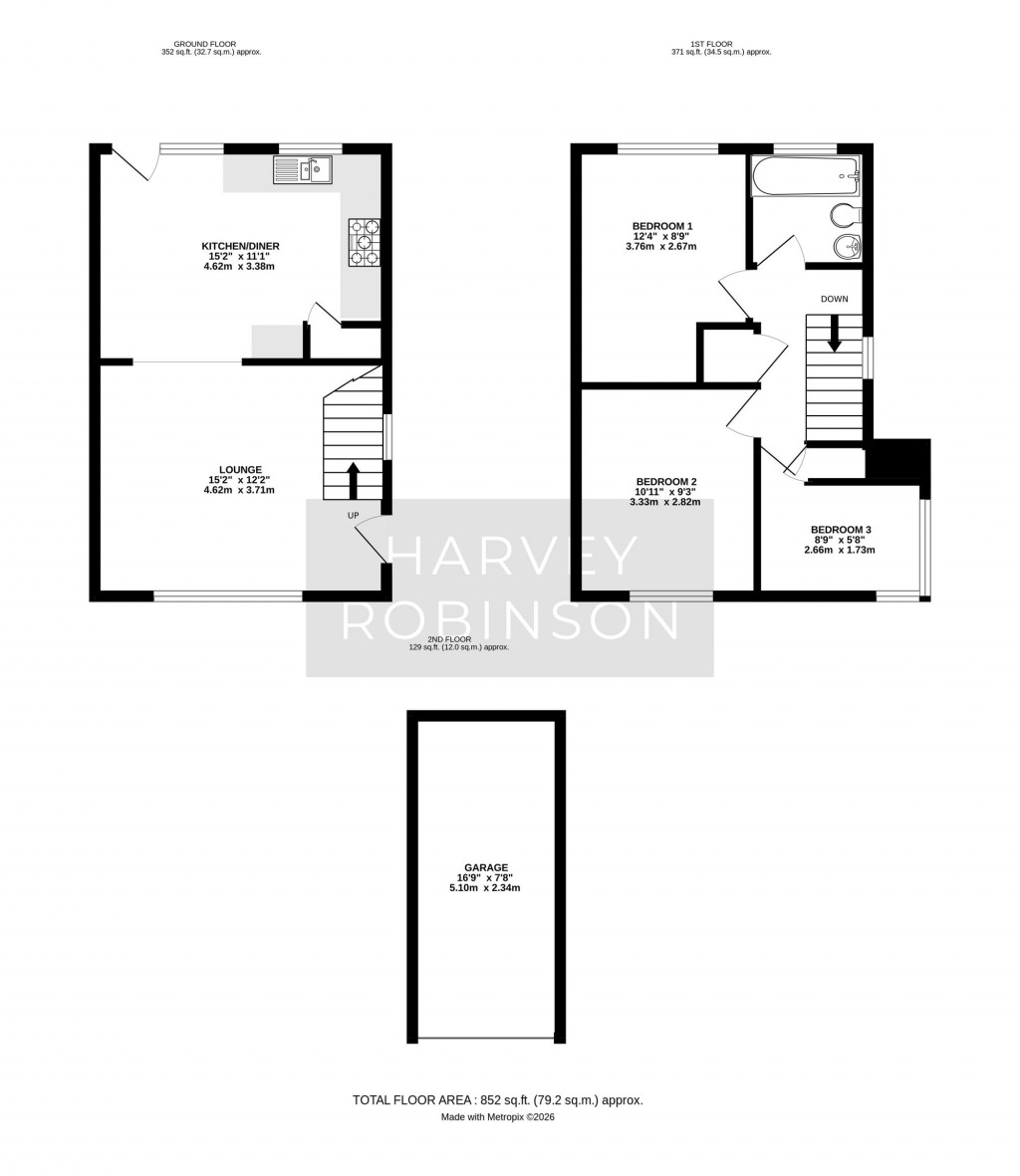 Floorplans For Cam Close, St. Ives, PE27