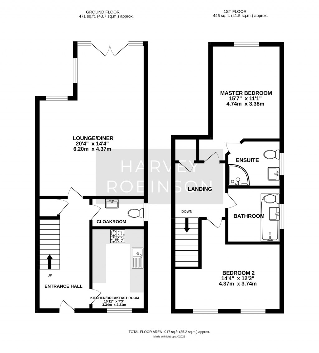Floorplans For Central Avenue, Brampton, PE28