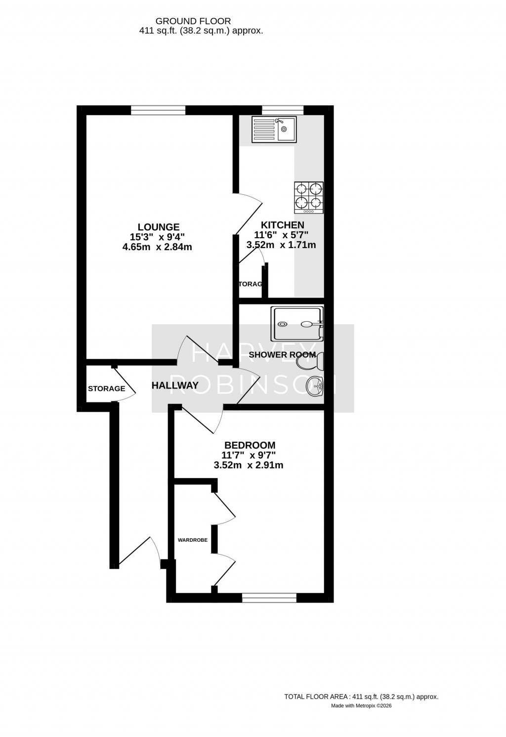 Floorplans For Station Road, The George Court Station Road, SG18