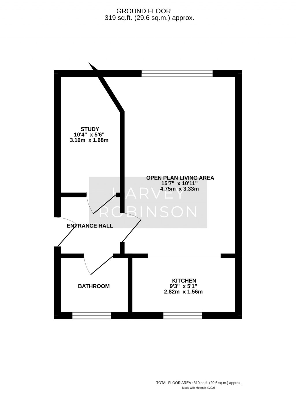 Floorplans For Shakespeare Road, St. Ives, PE27
