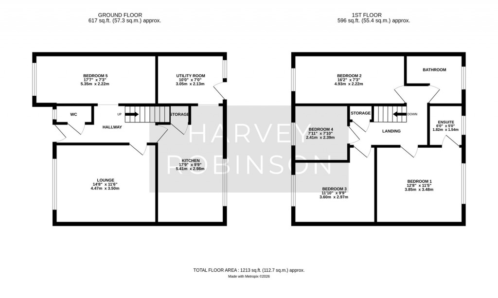 Floorplans For Greengarth, St. Ives, PE27