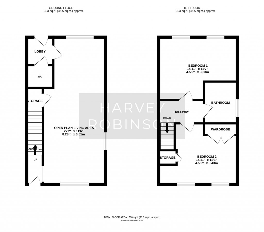 Floorplans For Wellington Road, Northstowe, CB24